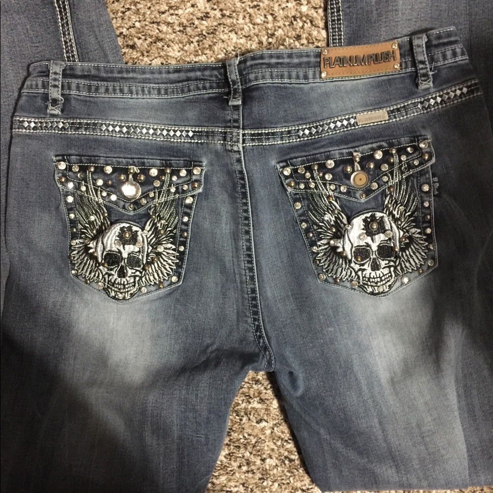 Skull jeans